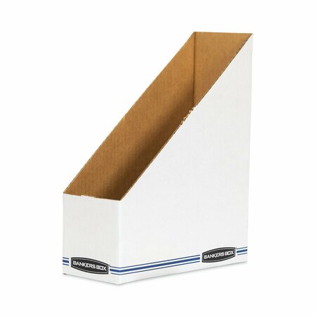 Bankers Box Cardboard Magazine File, White, PK12 10723